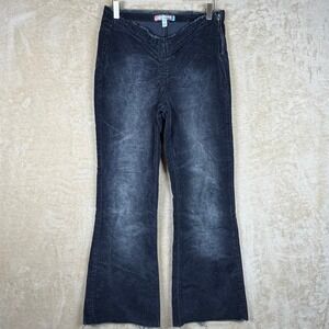 Urban Outfitters Corduroy Flare Pants Women's Size 31 Gray‎ High Rise Bohemian